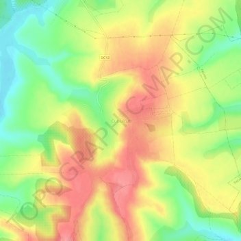 Cubulcut topographic map, elevation, terrain