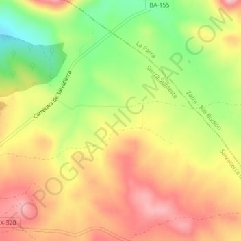 Salvatierra topographic map, elevation, terrain