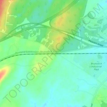 Deep Cut topographic map, elevation, terrain