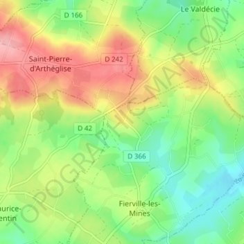Le Moulin topographic map, elevation, terrain