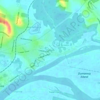 Chatham topographic map, elevation, terrain