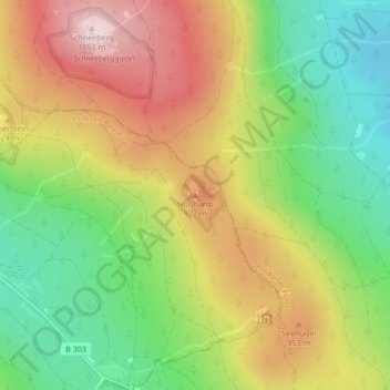 Nußhardt topographic map, elevation, terrain