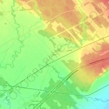 Julien topographic map, elevation, terrain