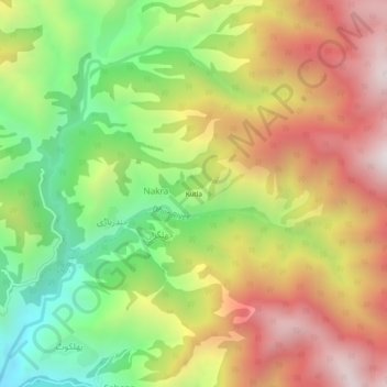 Kutla topographic map, elevation, terrain