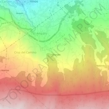 Cortelanado topographic map, elevation, terrain