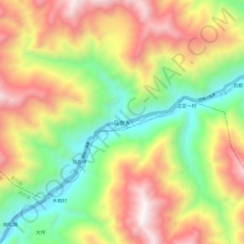 Manai topographic map, elevation, terrain