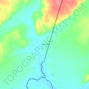Marialo topographic map, elevation, terrain