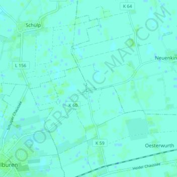 Wulfenhusen topographic map, elevation, terrain