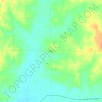 Bett topographic map, elevation, terrain