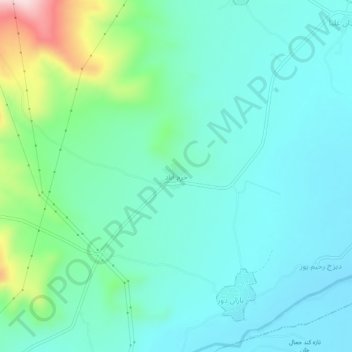 Khorramabad topographic map, elevation, terrain