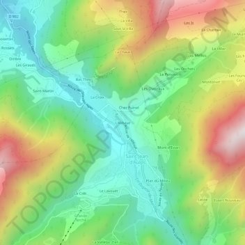 L'Abbaye topographic map, elevation, terrain