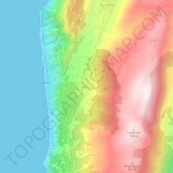 Athani topographic map, elevation, terrain