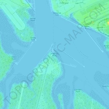Anderson Point topographic map, elevation, terrain