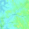 Karandeniya topographic map, elevation, terrain