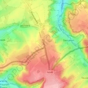 Schilberg topographic map, elevation, terrain