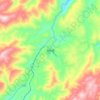 田坝镇 topographic map, elevation, terrain