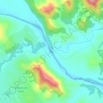 Savages Crossing topographic map, elevation, terrain