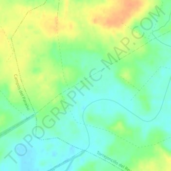 Sinforosa topographic map, elevation, terrain
