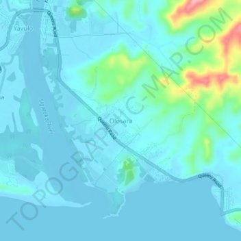 Olosara topographic map, elevation, terrain