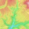 Layland topographic map, elevation, terrain