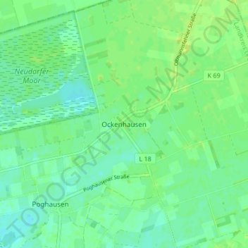 Ockenhausen topographic map, elevation, terrain