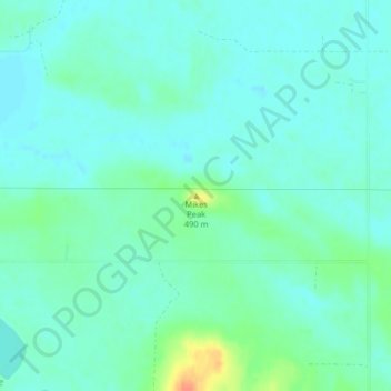 Mikes Peak topographic map, elevation, terrain