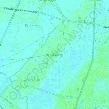 Panasapadu topographic map, elevation, terrain