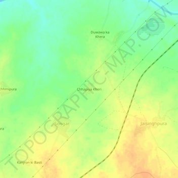 Chhapiya Kheri topographic map, elevation, terrain