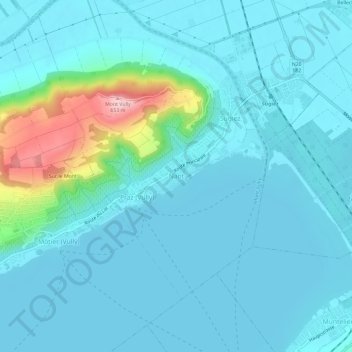 Nant topographic map, elevation, terrain