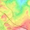 Bourbre topographic map, elevation, terrain