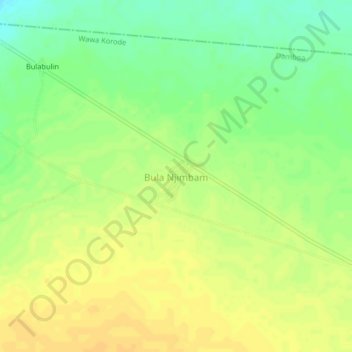 Bula Njimbam topographic map, elevation, terrain