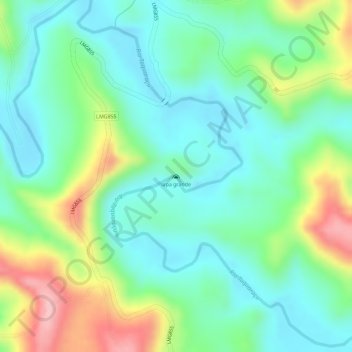 lapa grande topographic map, elevation, terrain