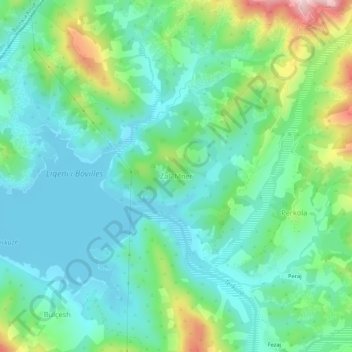 Zall-Mner topographic map, elevation, terrain