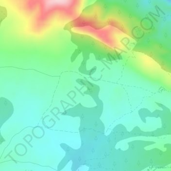 Puntal de Aleto topographic map, elevation, terrain