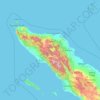 Aceh topographic map, elevation, terrain