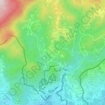 Pilatovci topographic map, elevation, terrain