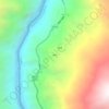 希归 topographic map, elevation, terrain