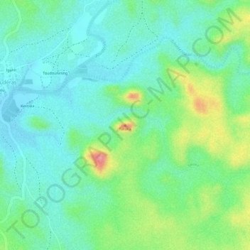 Takaka topographic map, elevation, terrain