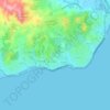 Chaparral topographic map, elevation, terrain