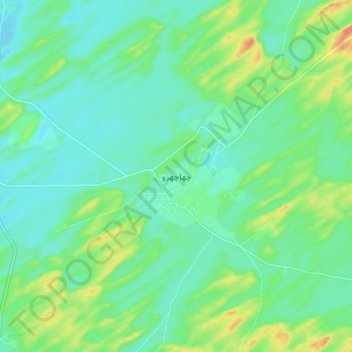 Chachro topographic map, elevation, terrain