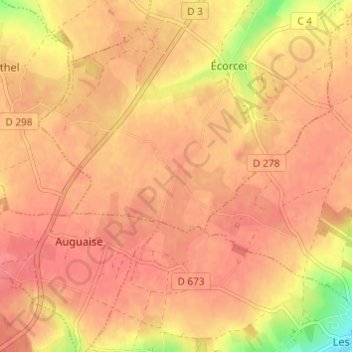 Fémisson topographic map, elevation, terrain