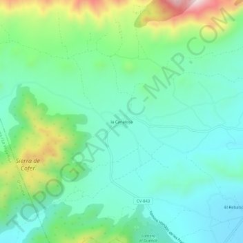 la Canalosa topographic map, elevation, terrain