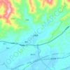 山围镇 topographic map, elevation, terrain