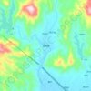 蓝钟镇 topographic map, elevation, terrain