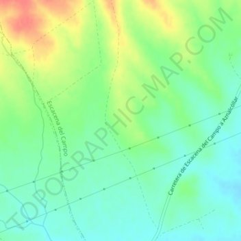 Calañas topographic map, elevation, terrain