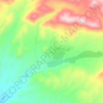 Ahoo topographic map, elevation, terrain