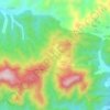 五道梁 topographic map, elevation, terrain