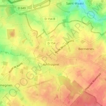 La Boëte topographic map, elevation, terrain