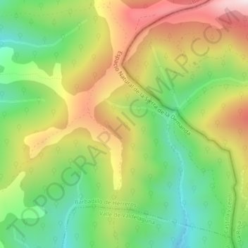 Dos Hombres topographic map, elevation, terrain