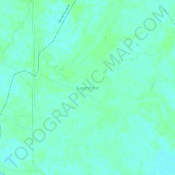 Gayeshpur topographic map, elevation, terrain
